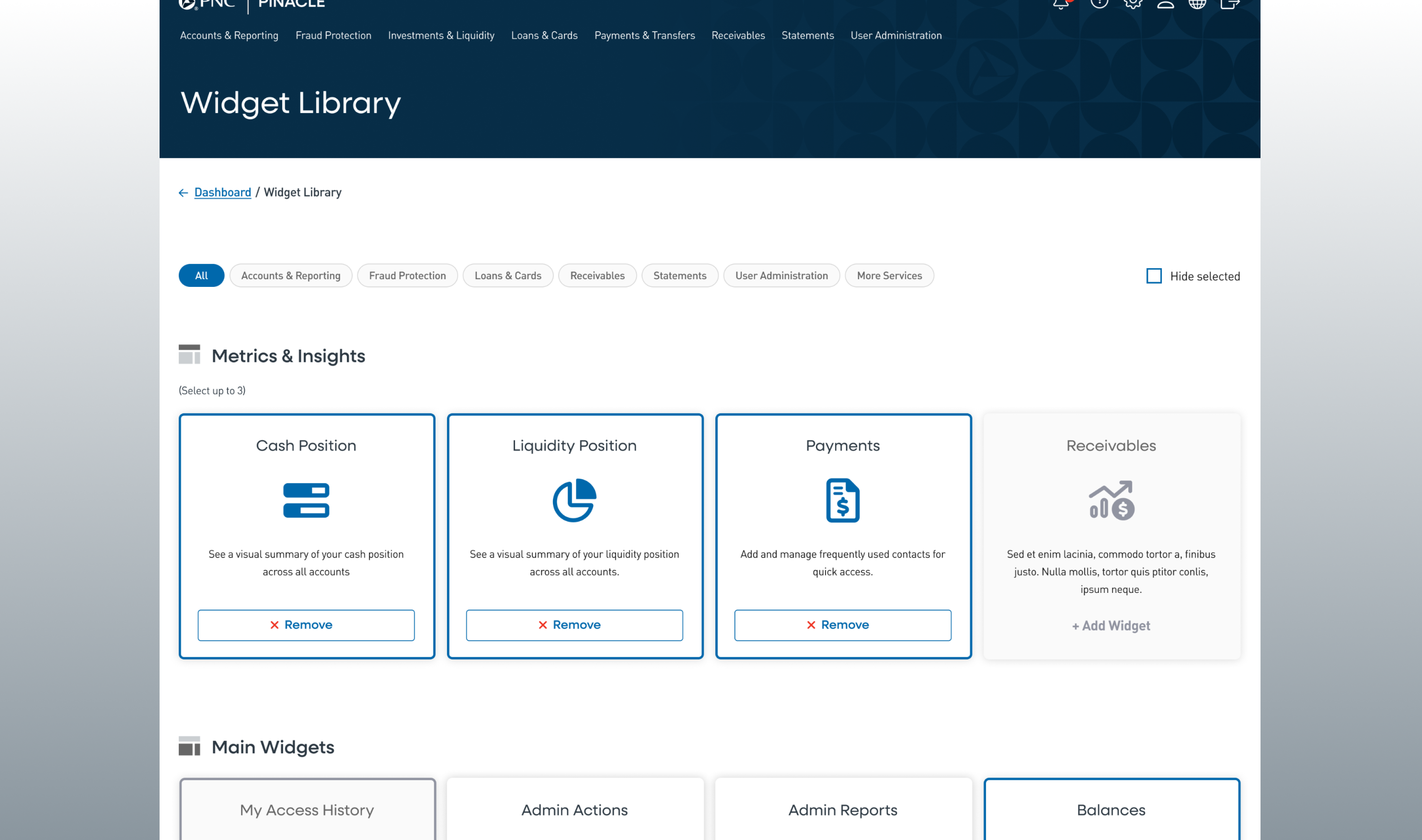 Prototype step: add widget